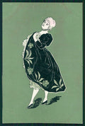 Art Nouveau Glamour Fashion Lady postcard TC4846 – fronte