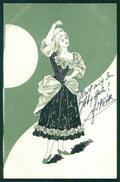 Art Nouveau Glamour Fashion Lady postcard TC4847 – fronte