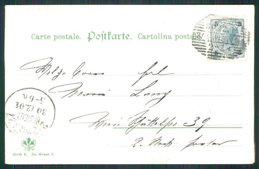 Artist Signed Schubert Art Nouveau Romantic Couple serie 6 postcard TC4874 – retro