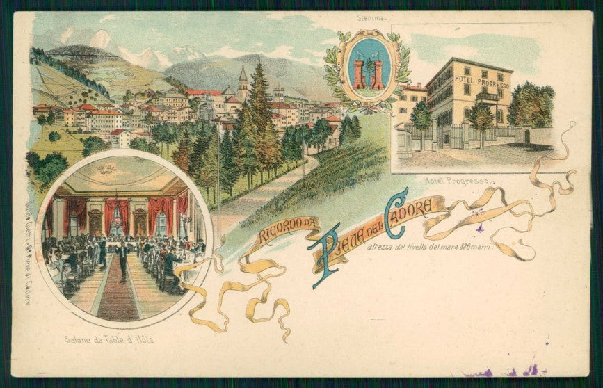 Belluno Pieve di Cadore Gruss aus cartolina TC4901 – fronte