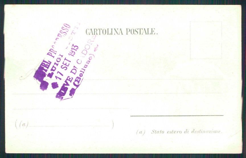 Belluno Pieve di Cadore Gruss aus cartolina TC4901 – retro