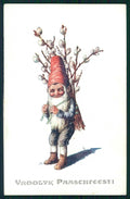 Gnomo Gnome Zwerge Dwarf B R W I 4515-3 postcard TC5065 – fronte