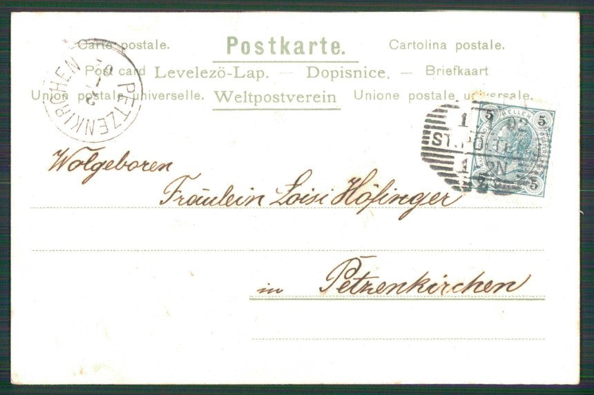 Gnomo Gnome Zwerge Dwarf Pig ERIKA 745 postcard TC5066 – retro