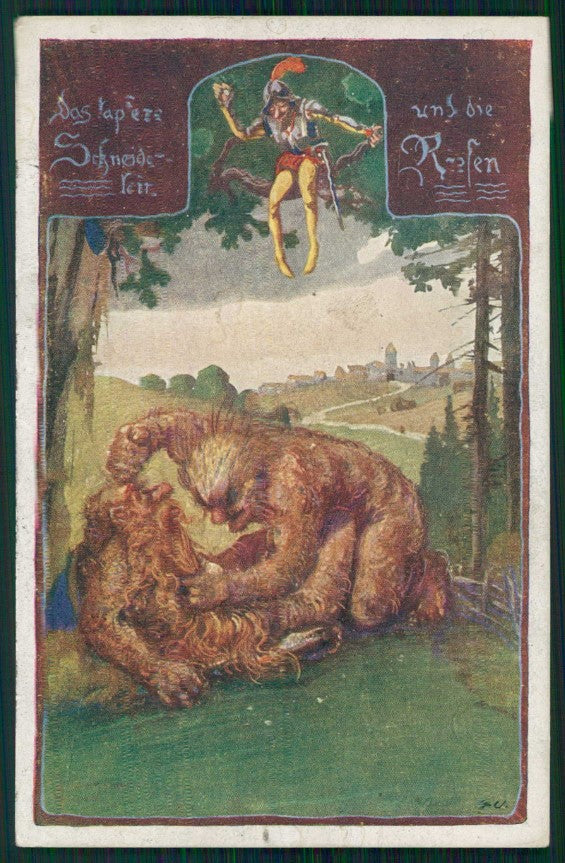 Artist Signed Troll Deutscher NiederÖsterreich 241 postcard TC5073 – fronte
