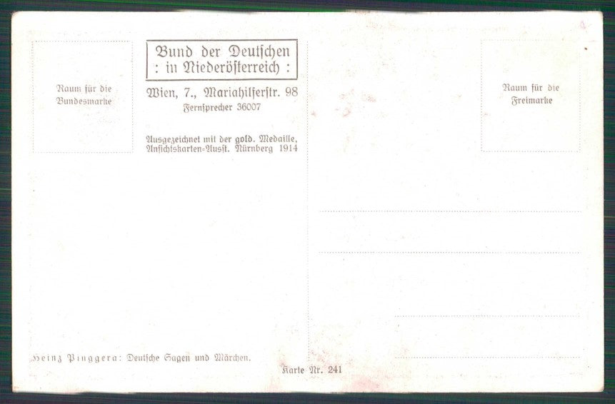 Artist Signed Troll Deutscher Nieder�sterreich 241 postcard TC5073 – retro
