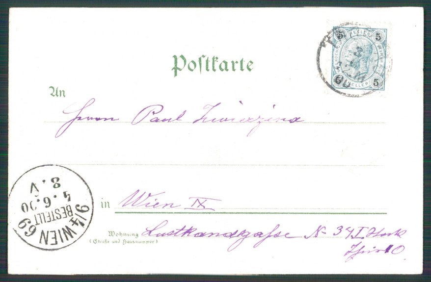 Artist Signed Art Nouveau Lady Pentecoste Pfingsten 5233 postcard TC5170 – retro