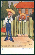 Artist Signed Hamish J. A. Duncan Comic Tuck serie 6456 postcard TC5176 – fronte