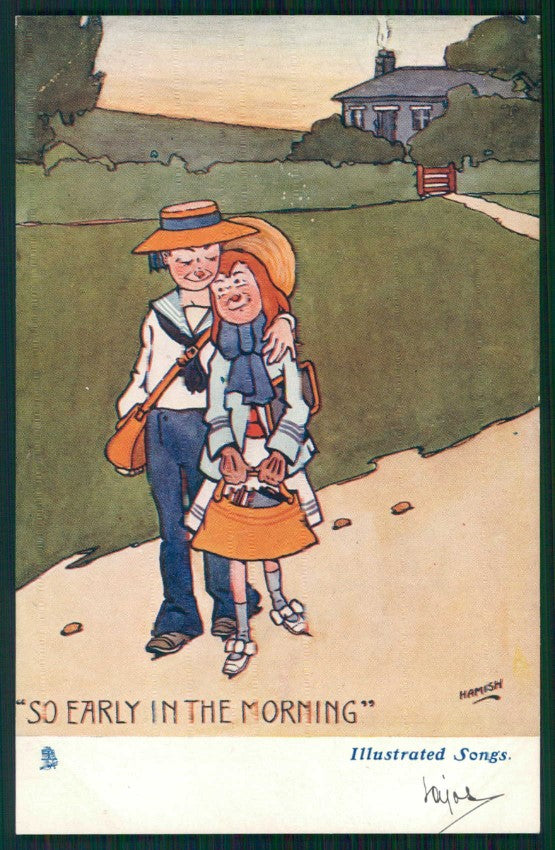 Artist Signed Hamish J. A. Duncan Children Comic Tuck serie 6456 postcard TC5178 – fronte