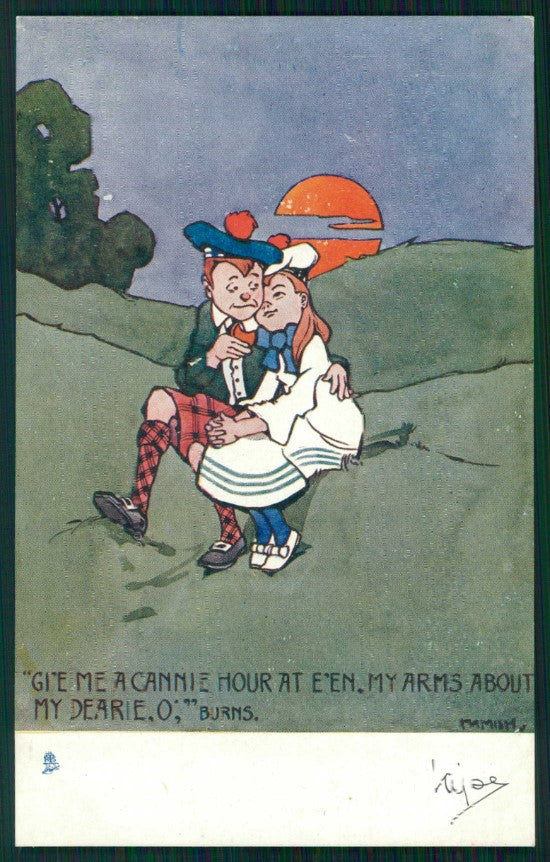 Artist Signed Hamish J. A. Duncan Children Comic Tuck serie 6148 postcard TC5180 – fronte
