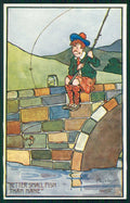 Artist Signed Hamish Duncan Scottish Boy Fishing Tuck serie 1437 postcard TC5189 – fronte