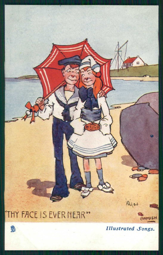 Artist Signed Hamish J. A. Duncan Children Comic Tuck serie 6456 postcard TC5190 – fronte