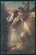 Artist Signed Jiras Risque Nude Lady serie 1084 postcard TC5298 – fronte