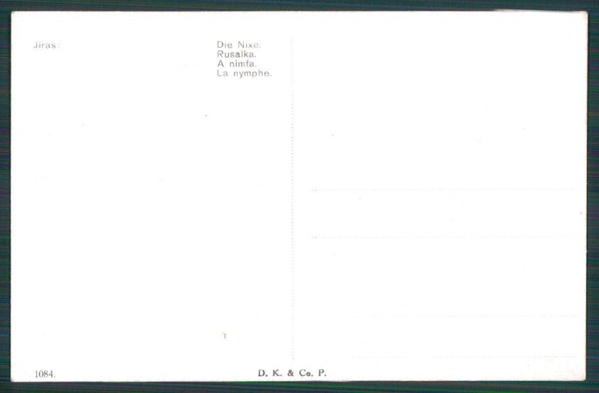Artist Signed Jiras Risque Nude Lady serie 1084 postcard TC5298 – retro