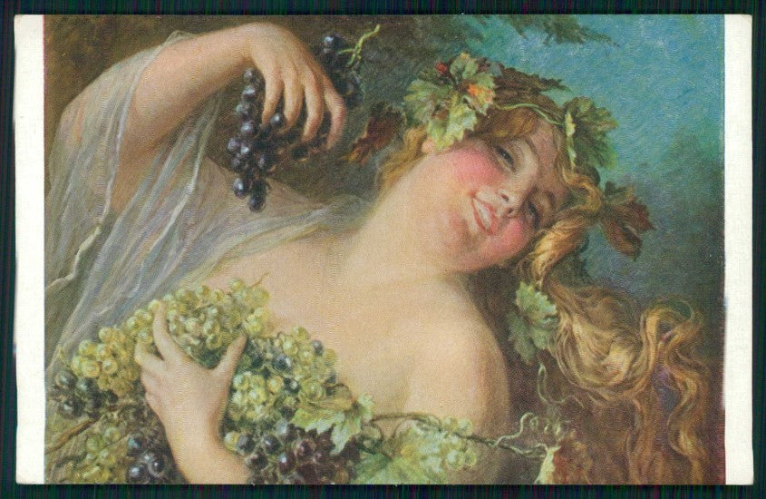 Artist Signed E. Deully Risque Nude Lady serie Salon de Paris postcard TC5302 – fronte