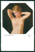 Artist Signed A. Meyer Bernburg Risque Nude serie 1133 postcard TC5345 – fronte