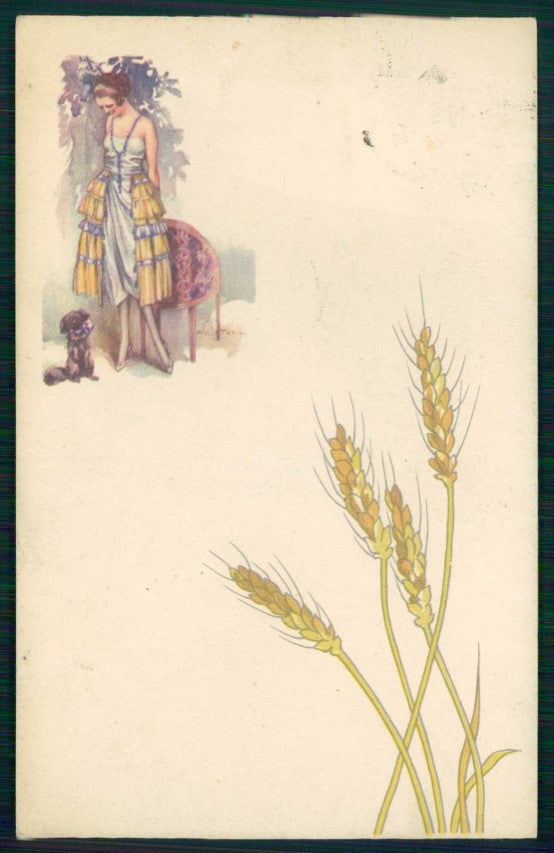 Artist Signed Terzi Glamour Lady Easter Degami 759 postcard TC5773 – fronte