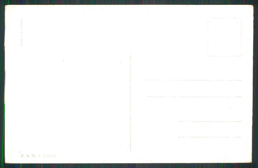 Artist Signed K. Feiertag Child Sport Tennis B K W I 711-3 postcard TC5804 – retro