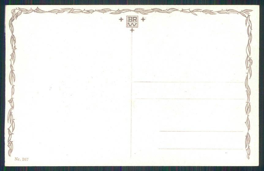 Artist Signed J. Zezulak Geisha Girl B K W I serie 267 postcard TC5834 – retro