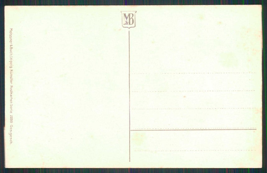 Artist Signed LD Lia Doring Children Meissner Buch serie 2299 postcard TC5843 – retro