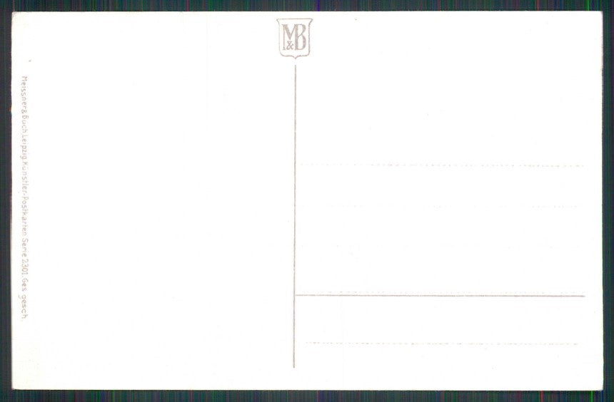 Artist Signed LD Lia Doring Children Meissner Buch serie 2301 postcard TC5845 – retro