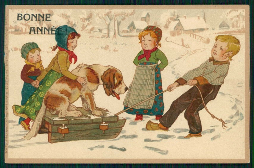Artist Signed Roth Hermann Children Meissner Buch serie 1334 postcard TC5859 – fronte