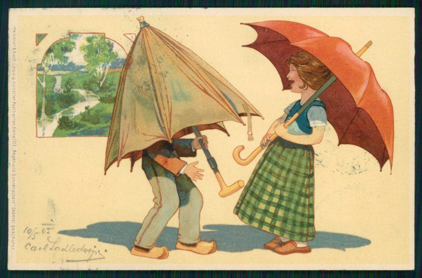 Artist Signed Roth Hermann Children Meissner Buch serie 1313 postcard TC5862 – fronte