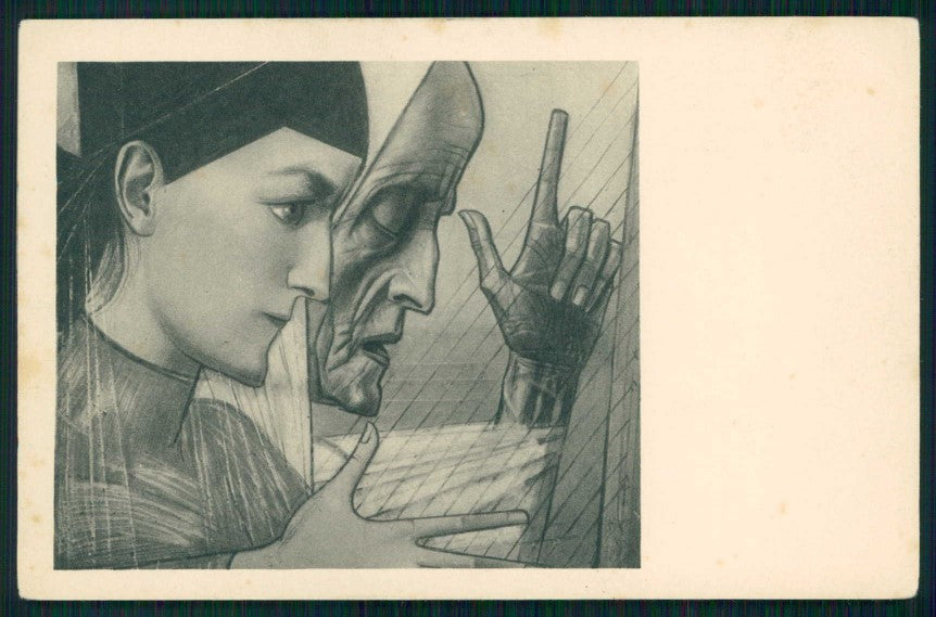 Artist Signed Jan Toorop jeugd en ouderdom cartolina TC6062 – fronte