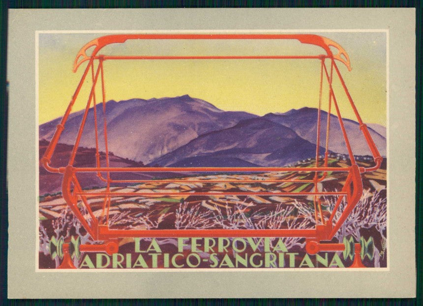 Chieti Guardiagrele La Maiella Ferrovia Sangritana Cambellottti FG cp TC6094 – fronte