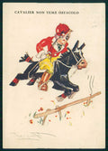 Artist Signed Codognato Ippica Cavallo FG STRAPPINO cartolina TC6111 – fronte