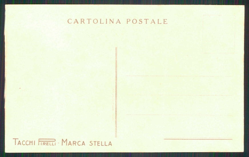 Pubblicitaria Tacchi Pirelli Marca Stella Bagni cartolina TC6141 – retro