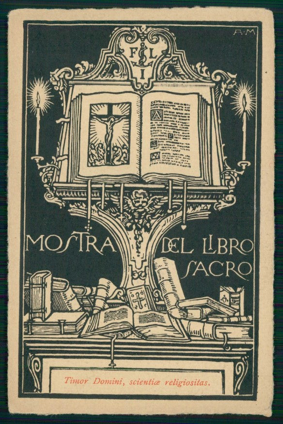 Firenze Città Mostra Libro Sacro Fiera Internazionale Moroni cartolina TC6165 – fronte