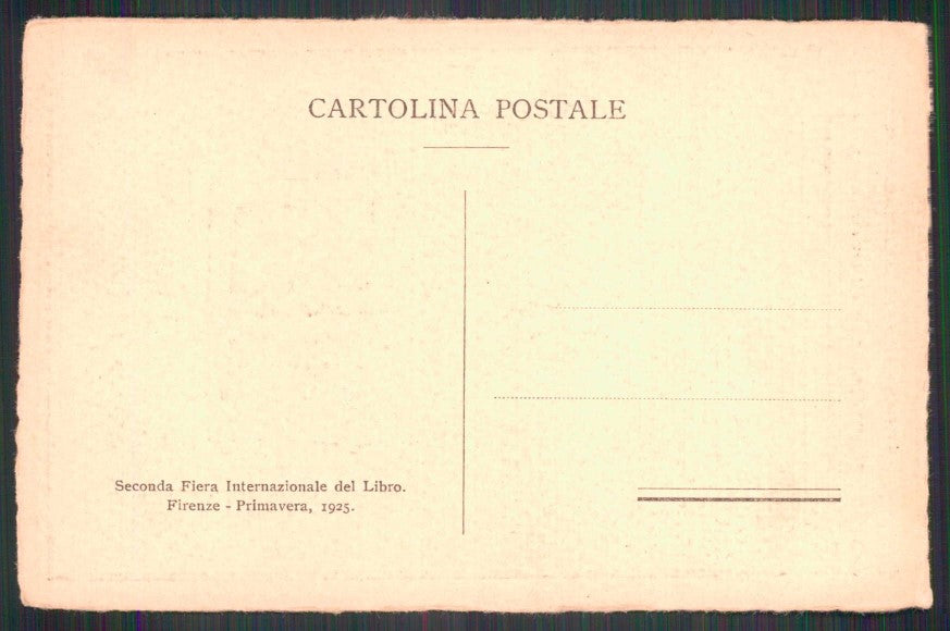 Firenze Città Mostra Libro Sacro Fiera Internazionale Moroni cartolina TC6165 – retro
