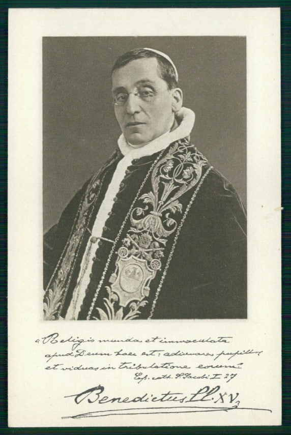 Religione Papa Benedetto XV cartolina TC6264 – fronte