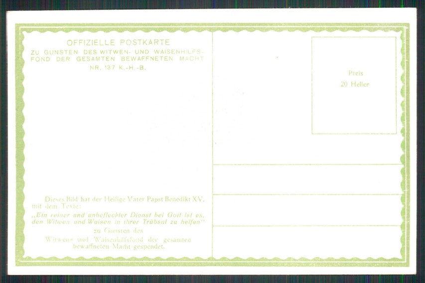 Religione Papa Benedetto XV cartolina TC6264 – retro