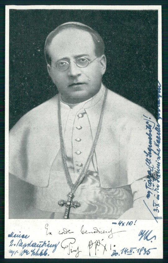 Religione Papa Pio XI cartolina TC6268 – fronte