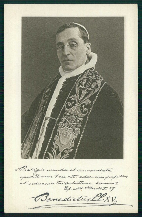 Religione Papa Benedetto XV cartolina TC6269 – fronte
