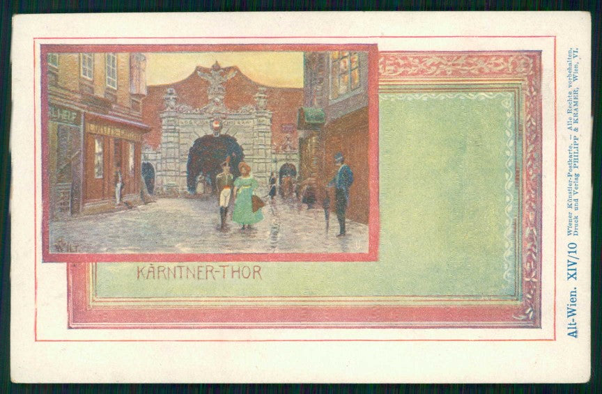 Österreich Wien Philipp Kramer XIV-10 Kärntner-Thor cartolina TC6287 – fronte