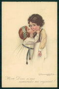 Artist Signed L. Bompard Children serie 920-6 cartolina TC6296 – fronte