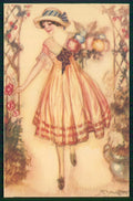 Artist Signed Mauzan Glamour Fashion Lady serie 247-1 cartolina TC6342 – fronte