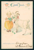 Artist Signed Adina Sand Sverige Art Deco Girl mini cartolina TC6355 – fronte