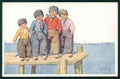 Artist Signed Feiertag Dutch Children B K W I serie 692-2 cartolina TC6376 – fronte