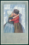 Artist Signed Feiertag Dutch Children B K W I serie 187-2 cartolina TC6381 – fronte