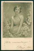 Artist Signed H. Torggler Glamour Lady Ackermann serie 813 cartolina TC6406 – fronte