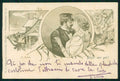Artist Signed F. Kruis Kissing Couple Ackermann serie 253 cartolina TC6416 – fronte