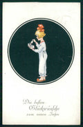 Artist Signed Art Deco Girl Christmas Dondorf serie 862 cartolina TC6430 – fronte