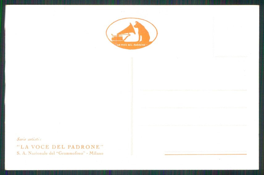 Artist Signed Nanni Deco Musica Opera Toti dal Monte Soprano cartolina TC6486 – retro