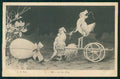 Artist Signed Espinasse Easter Humanized Rooster Egg cartolina TC6492 – fronte