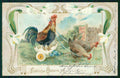 Easter Rooster Hen Buona Pasqua cartolina TC6494 – fronte