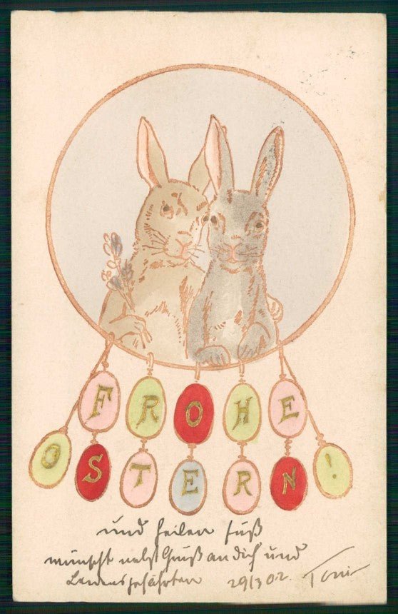 Easter Rabbit Egg Buona Pasqua cartolina TC6517 – fronte
