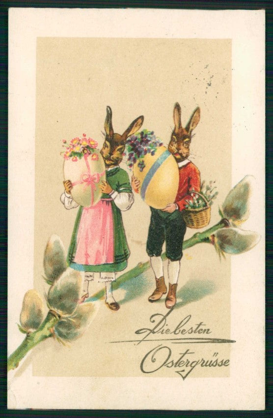 Easter Dressed Rabbit Buona Pasqua serie 1758 pc TC6537 – fronte